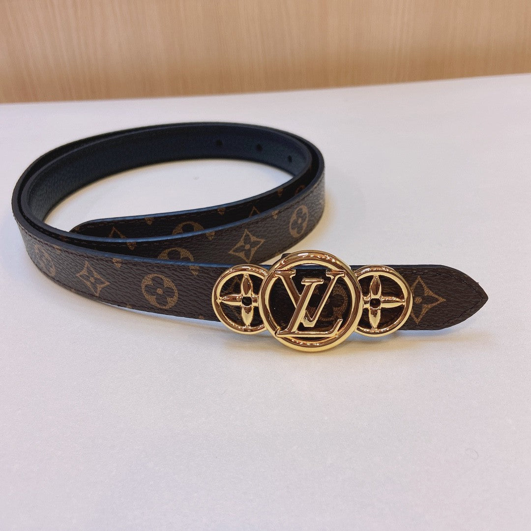 Louis Vuitton LV Trio 20MM Reversible Belt Monogram Black