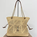 YSL Jamie Lucky Bag Beige Brown Raffia 339402