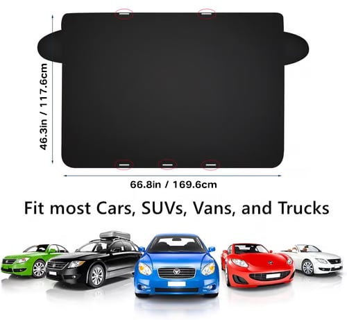 🖤🤍Black Friday Sale🤍🖤2025 Upgraded Car Windshield Magnetic Snow Cover