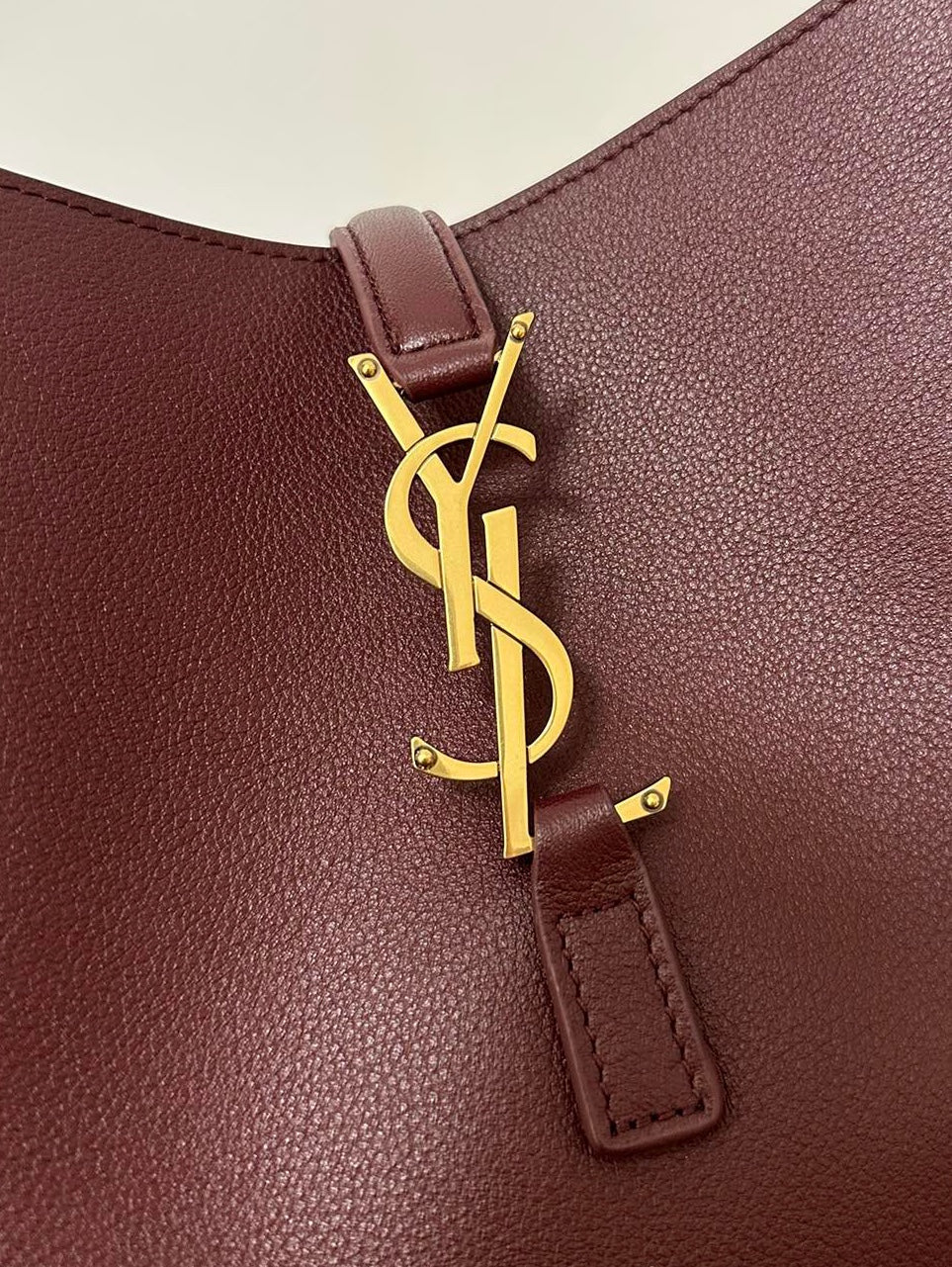 le 5a7 small 23cm burgundy calfskin