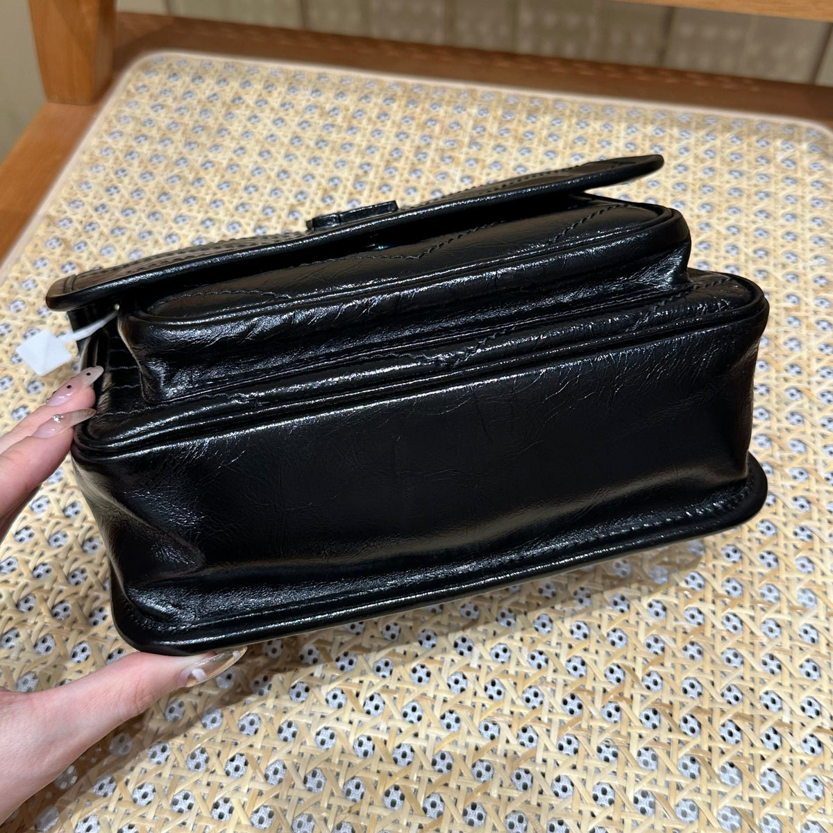 YSL Niki Baby Bag Black Calfskin 338910