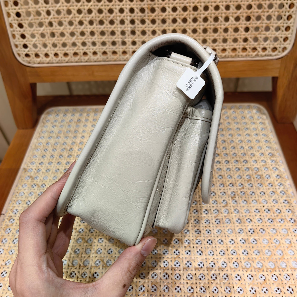 YSL Niki Baby Bag Light Beige Calfskin 338902