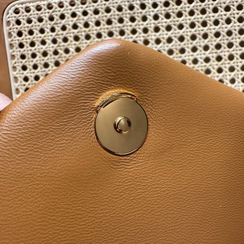 YSL Loulou Puffer Quilted Bag Brown Gold Lambskin 338793
