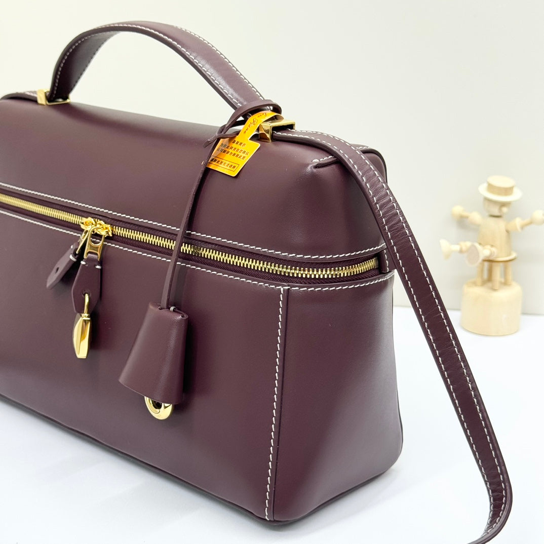LP Extra Bag 27cm Burgundy Smooth Calfskin