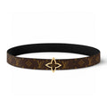 Louis Vuitton LV Flowergram 30MM Reversible Belt Monogram Canvas Black 30mm