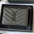 YSL Wallet Black Cowhide 240570