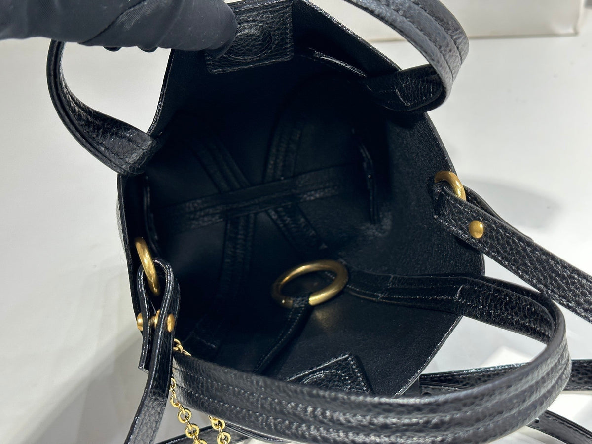 Chloe Spin Small Bag 18cm Black Calfskin