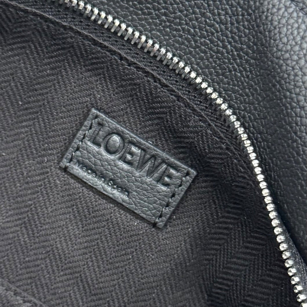 Loewe Puzzle Waist Bag 24 Black Cowhide