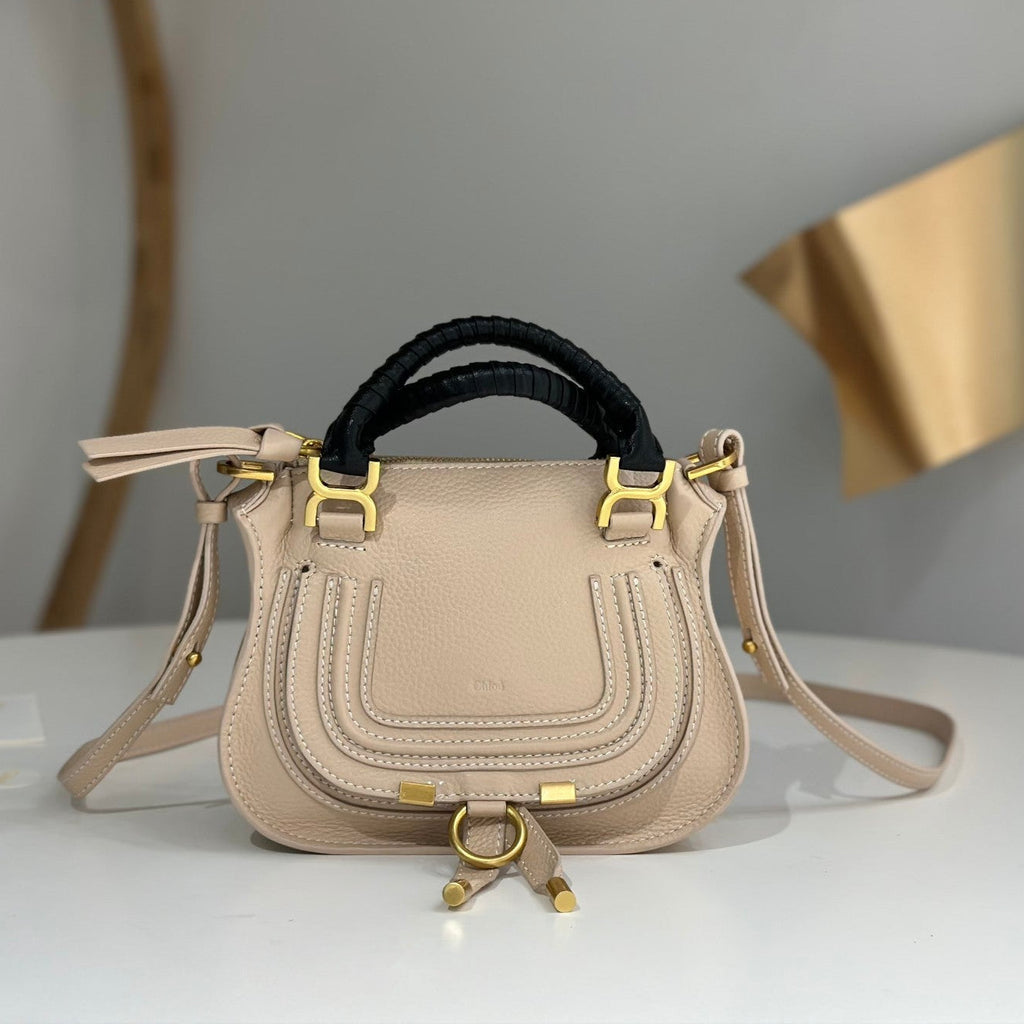 Chloe Marcie Small Bag 21cm Light Beige Calfskin