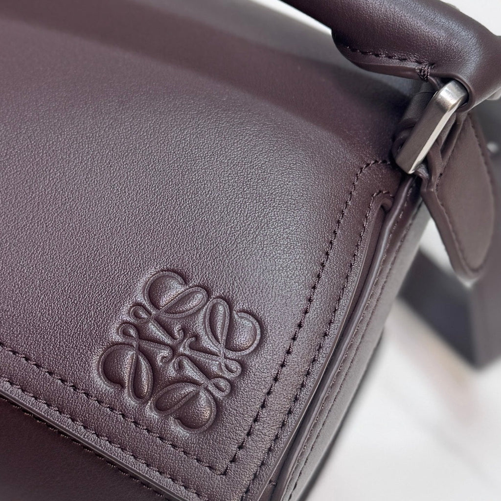 Loewe Puzzle Biker Bag 33 Dark Brown Cowhide