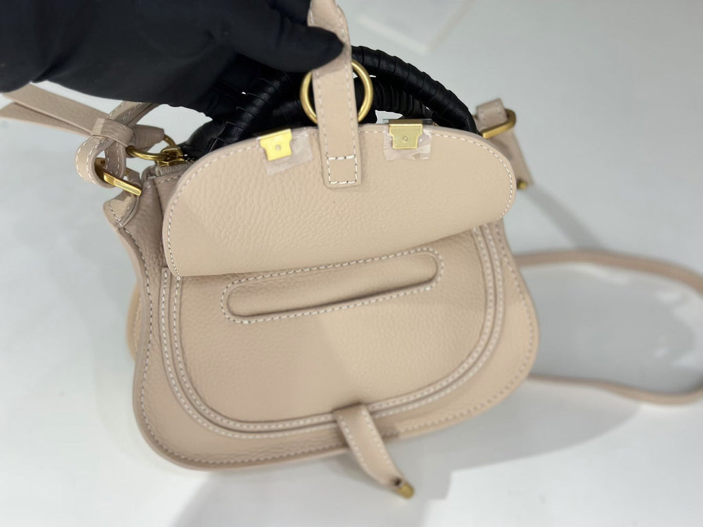 Chloe Marcie Small Bag 21cm Light Beige Calfskin