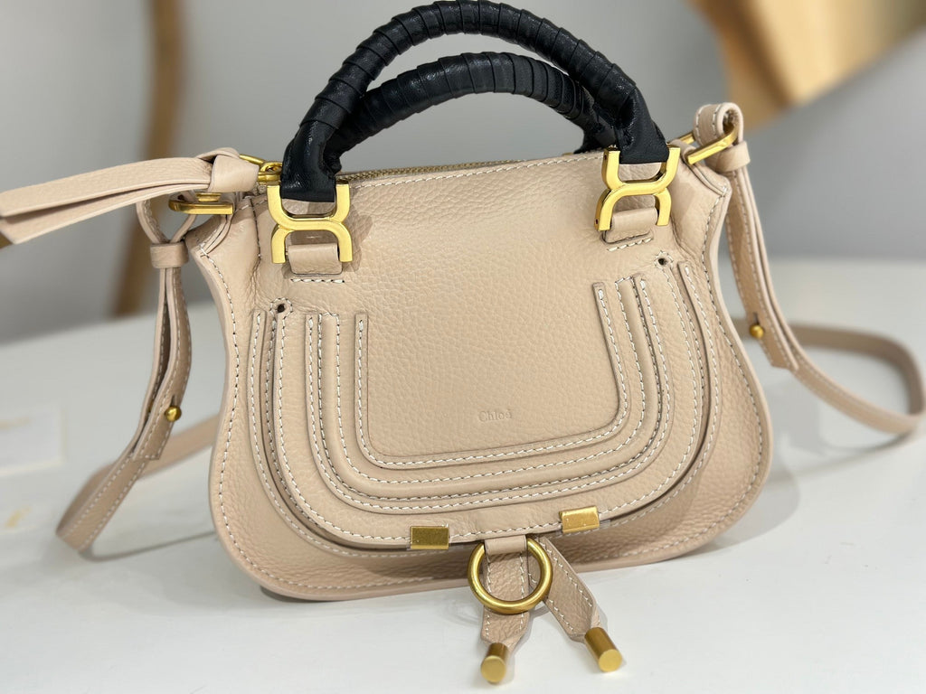 Chloe Marcie Small Bag 21cm Light Beige Calfskin
