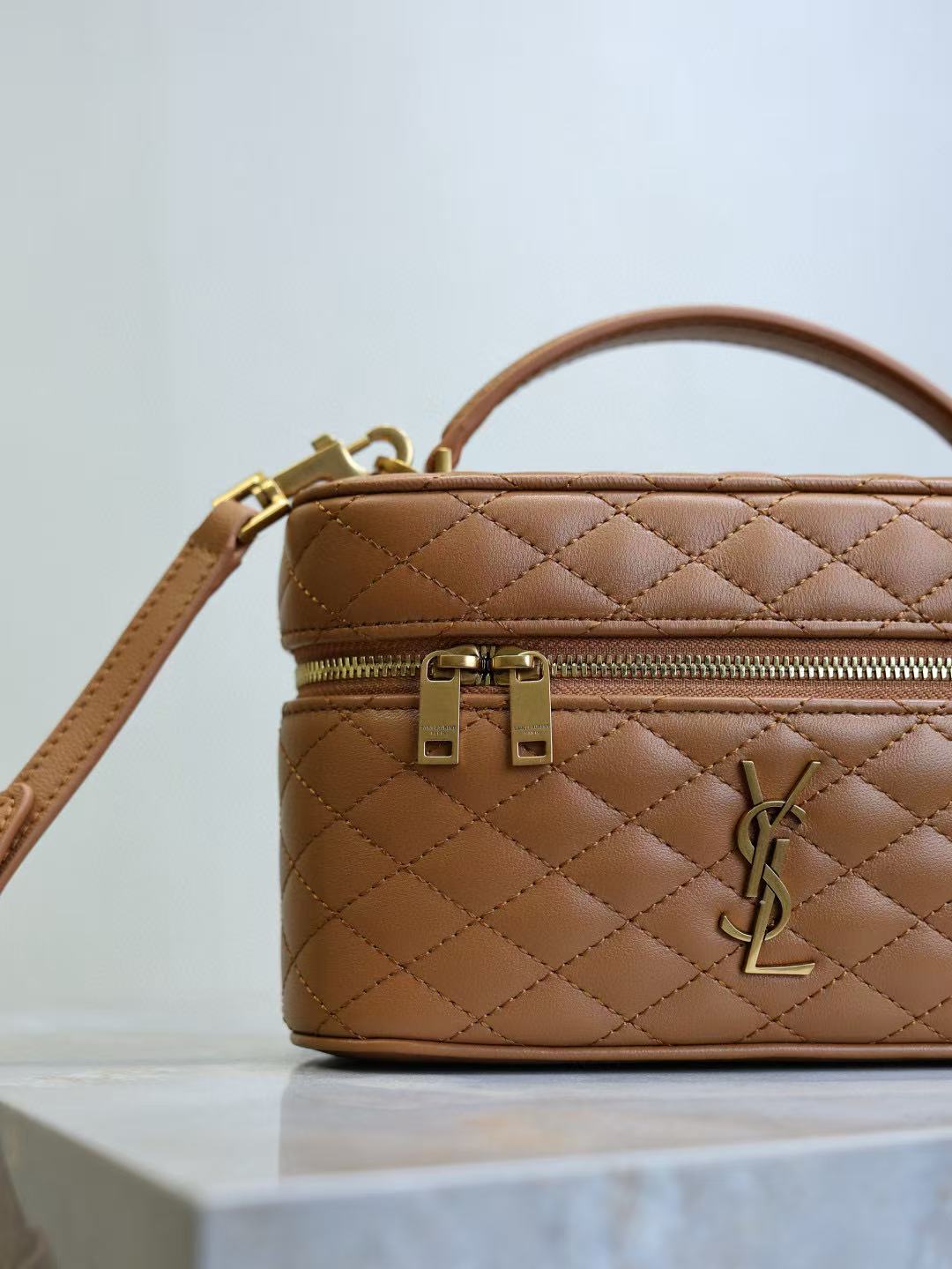 YSL Box Bag Caramel Lambskin