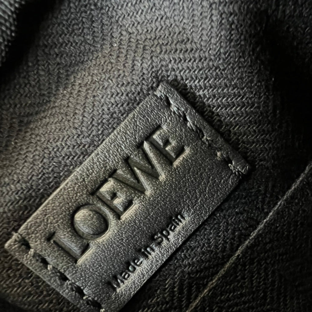 Loewe XS Military Messenger Bag 24.5 Black Cowhide