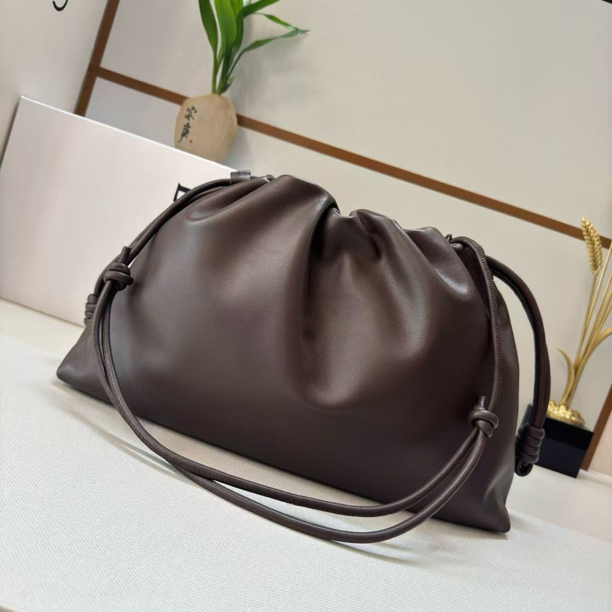 Loewe Flamenco Purse 41 Bag Dark Brown Nappa Lambskin