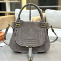 Chloe Marcie Bag Grey Suede 281265