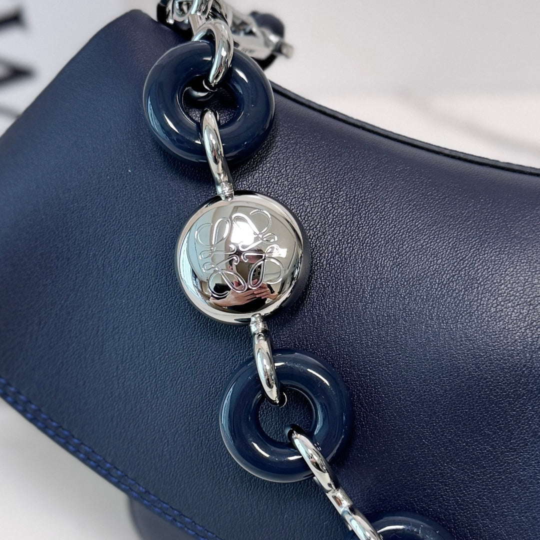 Loewe 2025 Ola 26 Bag Blue Smooth Calfskin 274666