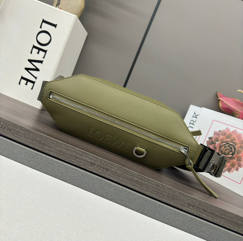 Loewe 2025 Convertible Sling Olive Green Calfskin 274660