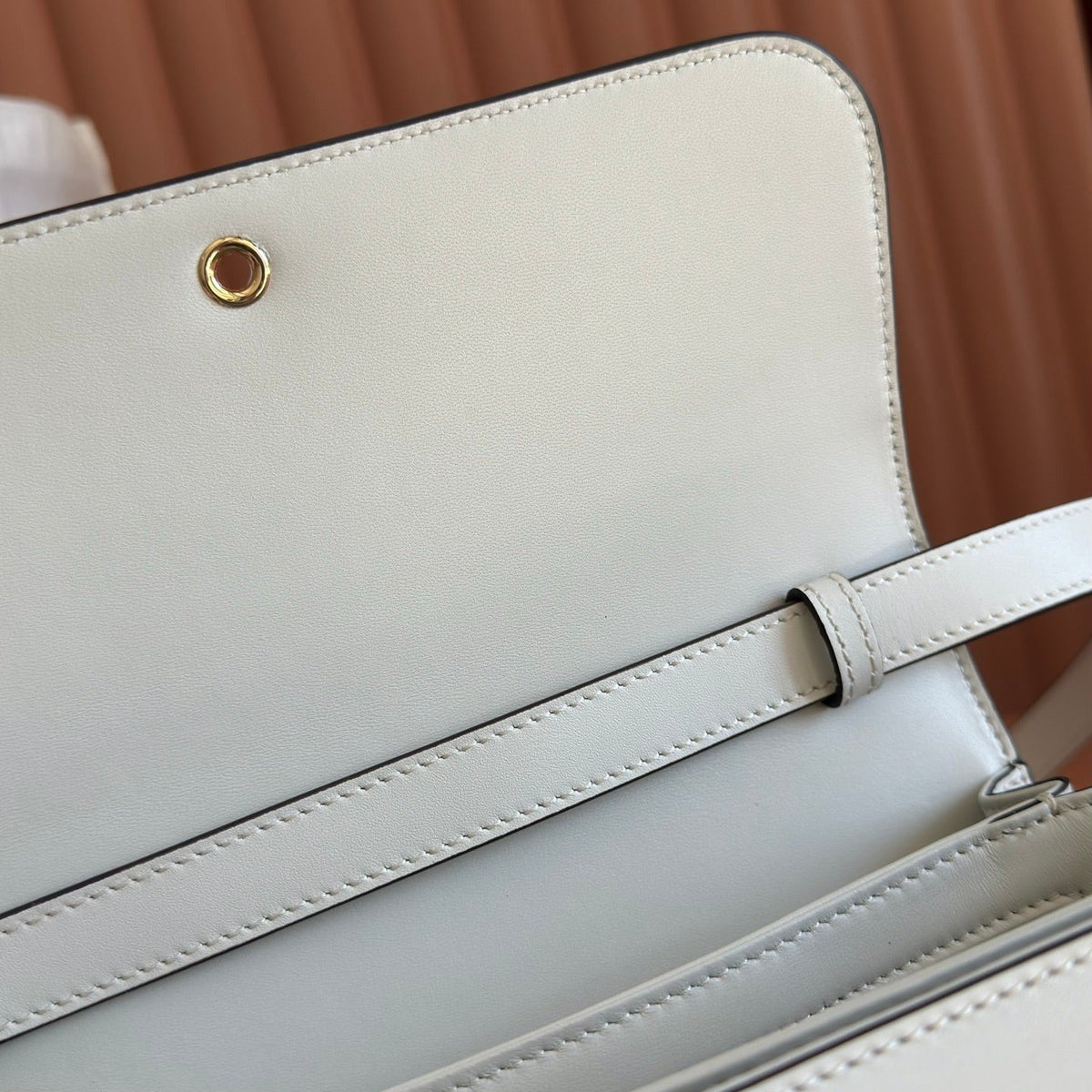 Gucci 2026 Siena Bag 25.5cm White Gold Leather 277153