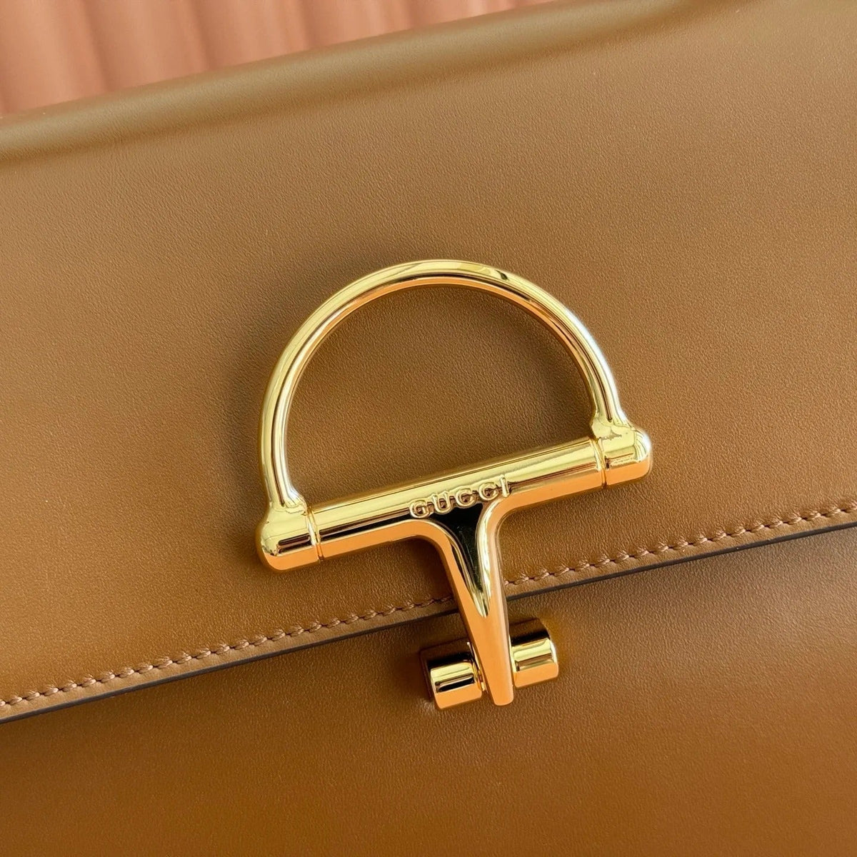 Gucci 2026 Siena Bag 25.5cm Black Gold Leather 277145