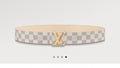 Louis Vuitton LV Initiales Damier Azur 40mm Reversible Belt