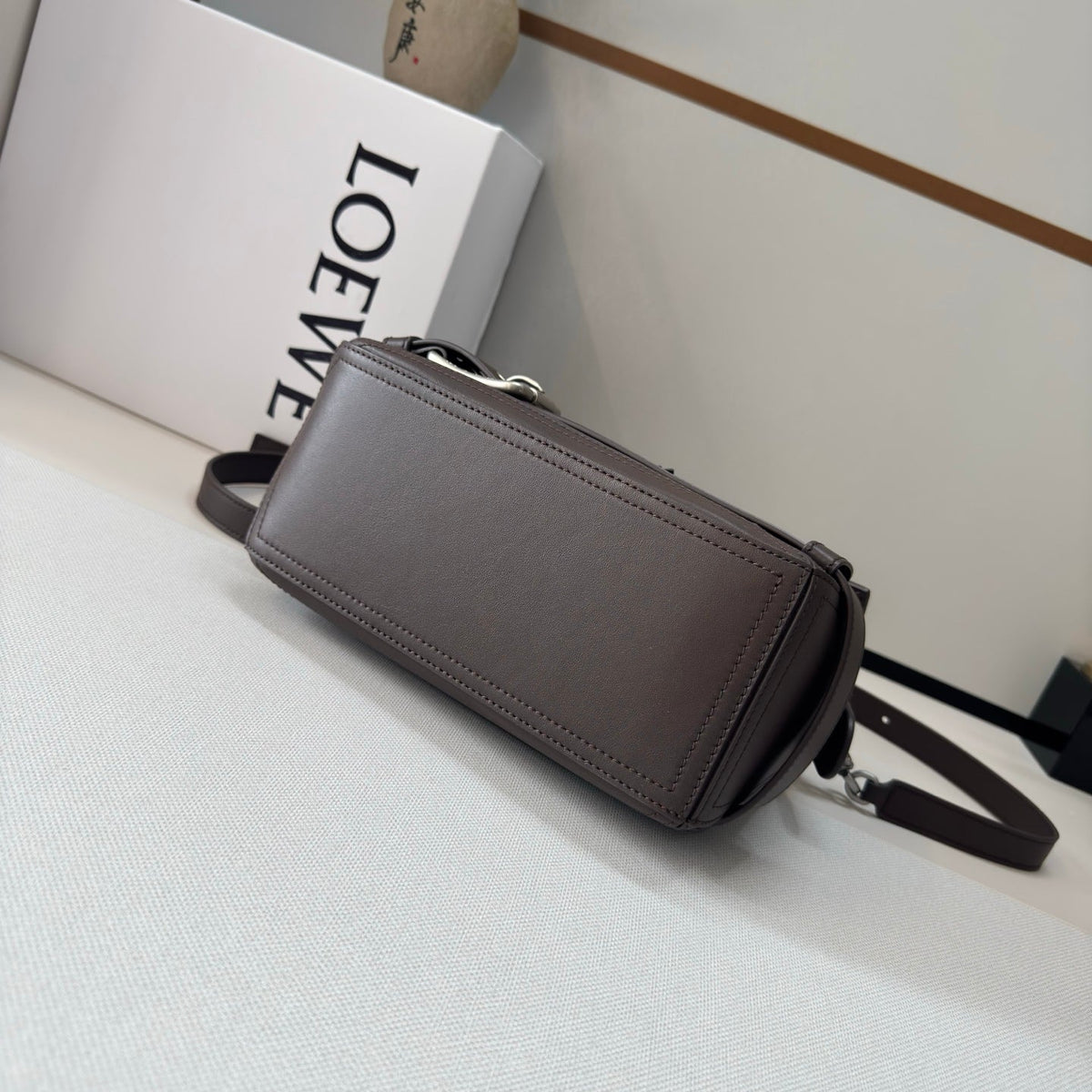 Loewe 2025 Puzzle Biker Bag Dark Brown Cowhide 274648