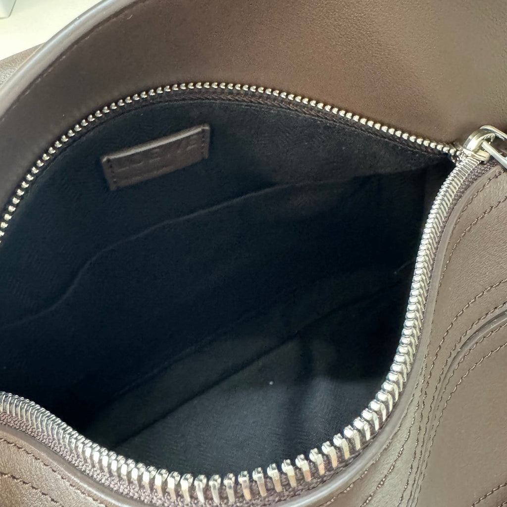 Loewe 2025 Puzzle Biker Bag Dark Brown Cowhide 274648