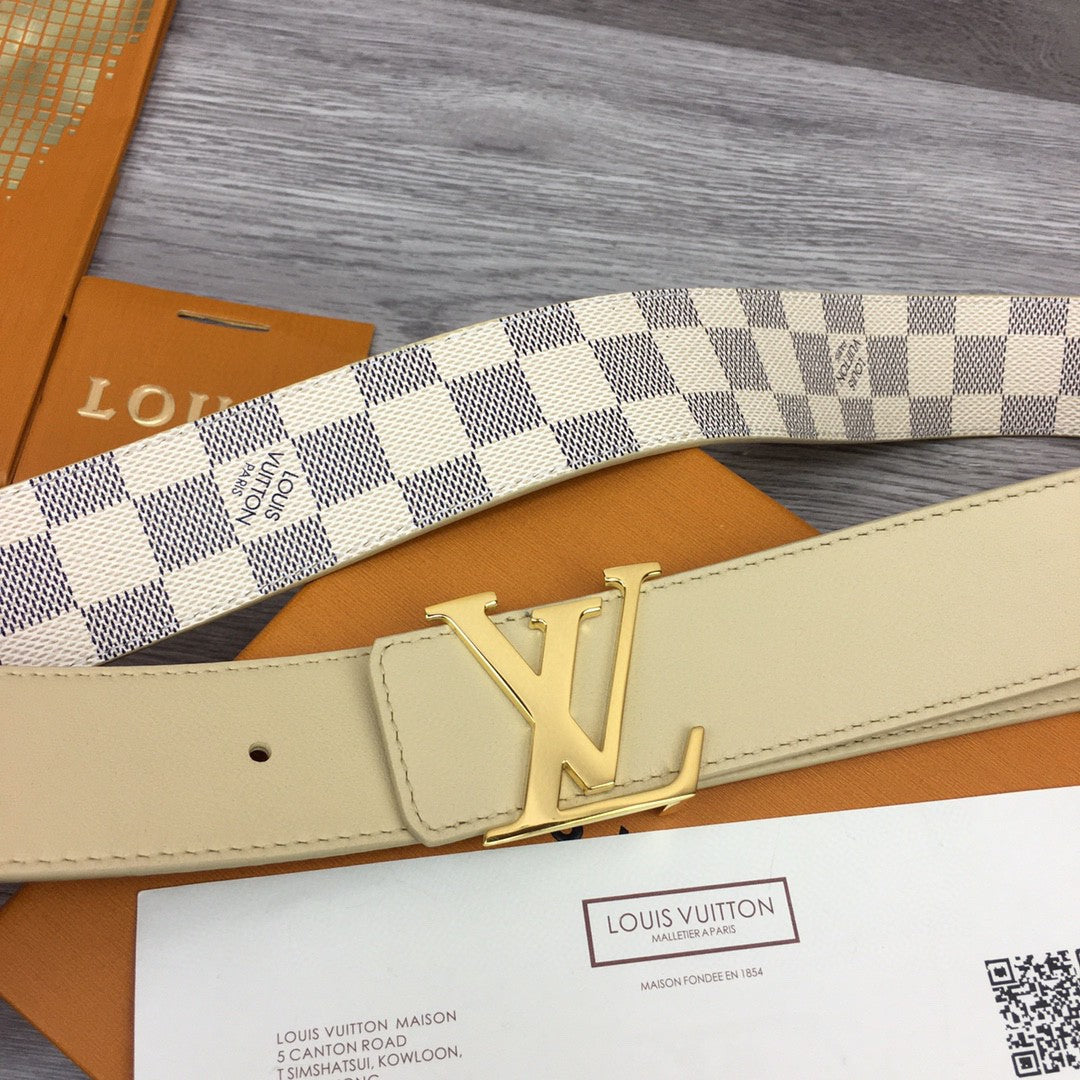 Louis Vuitton LV Initiales Damier Azur 40mm Reversible Belt