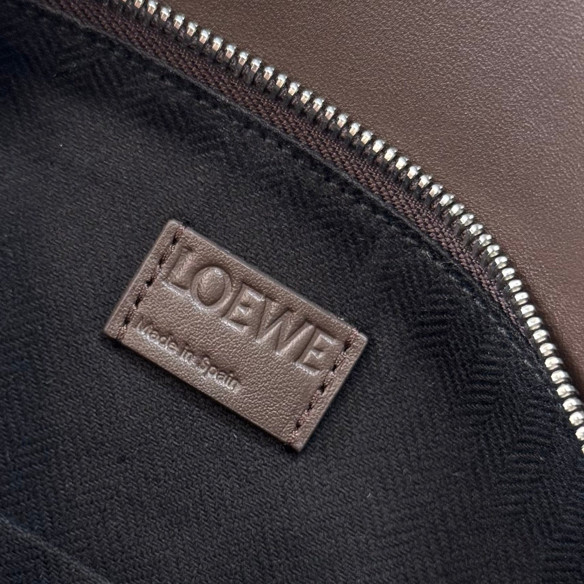 Loewe 2025 Puzzle Biker Bag Dark Brown Cowhide 274648