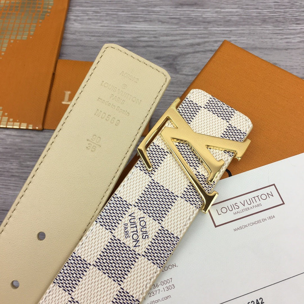 Louis Vuitton LV Initiales Damier Azur 40mm Reversible Belt