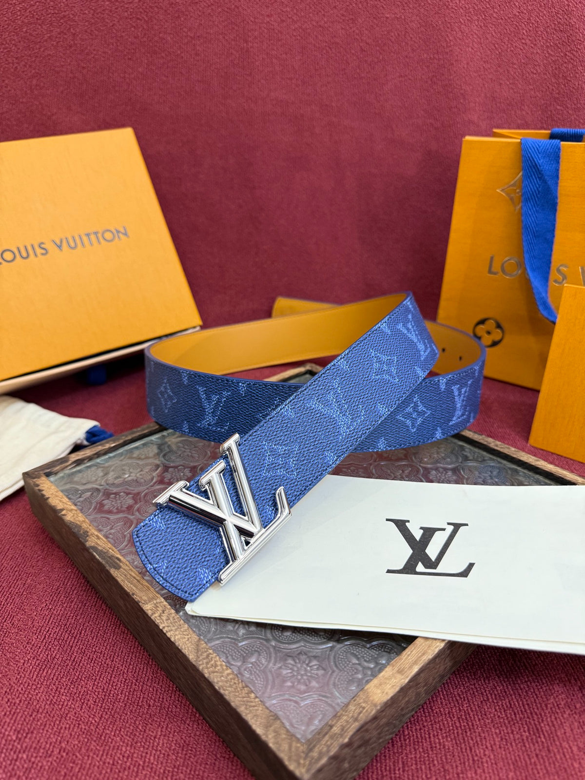 Louis Vuitton LV Dimension Monogram Heritage 40mm Reversible Belt