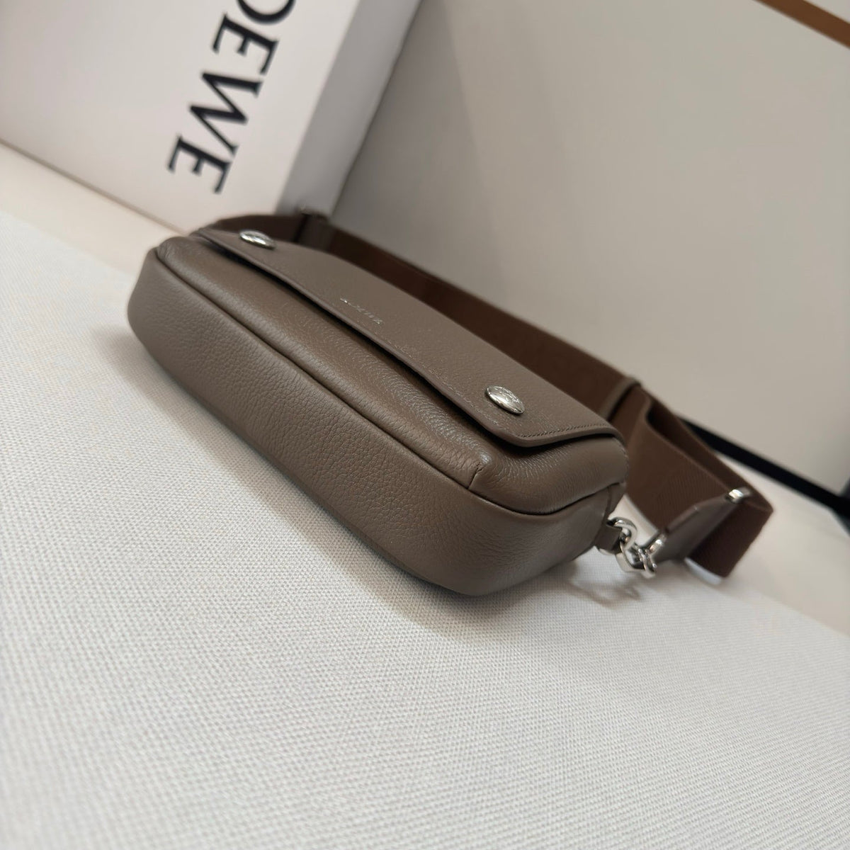 Loewe 2025 Flamenco Lucky 30cm Bag Meadow Green Nappa Calfskin 274605