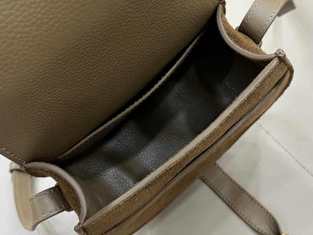 Chloe Small Marcie Saddle Bag Dark Brown Suede 281229