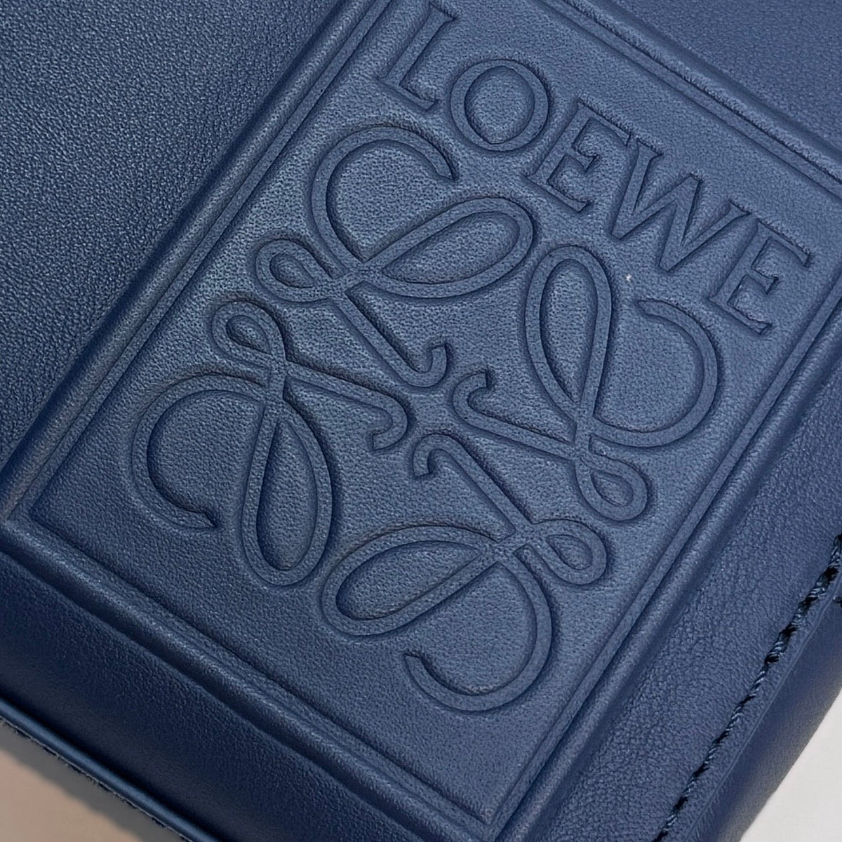 Loewe Mini Crossbody Camera Bag Navy Blue Calfskin
