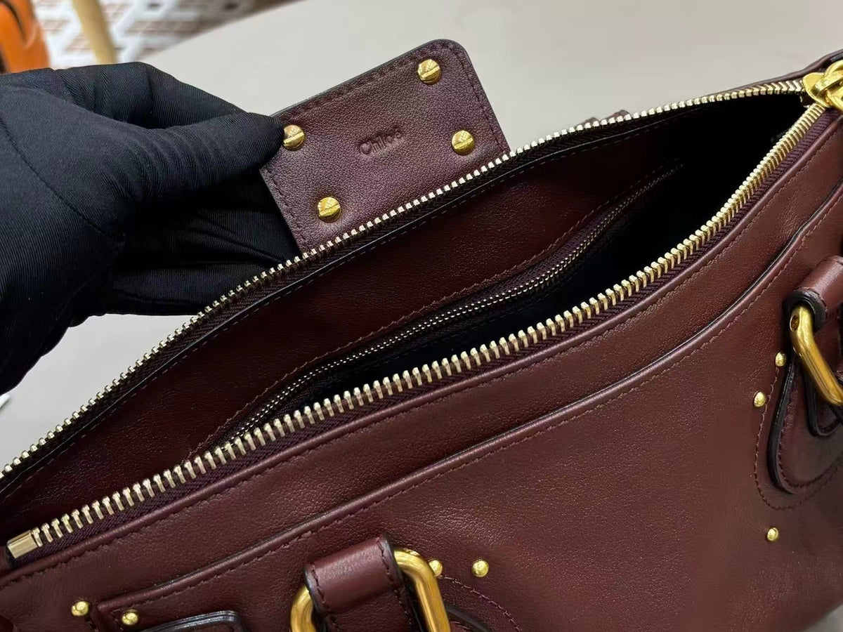 Chloe 2026 Paddington Bag Grenat Leather
