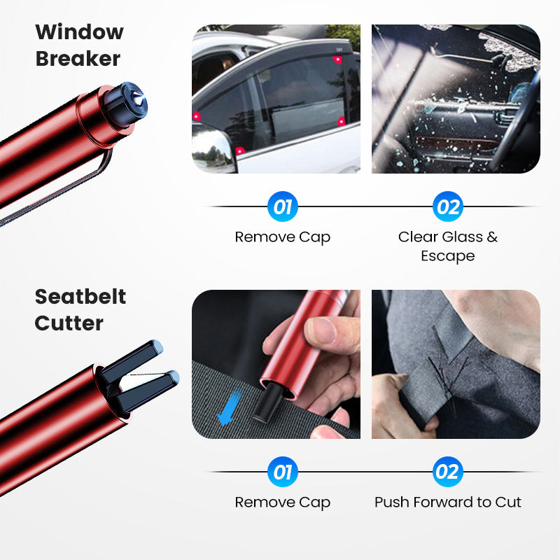 🚗🔨Mini Emergency Car Escape Tool