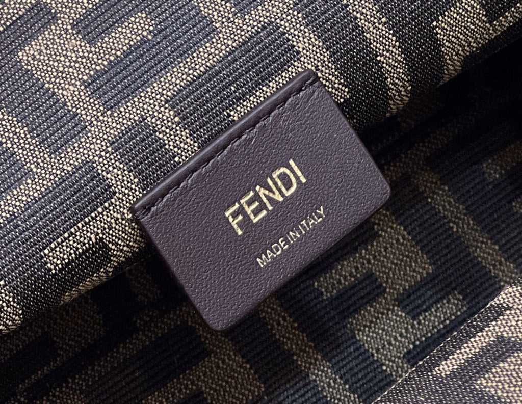 FENDI FIRST SMALL 26 WHITE LEATHER BAG WITH EXOTIC DETAILS