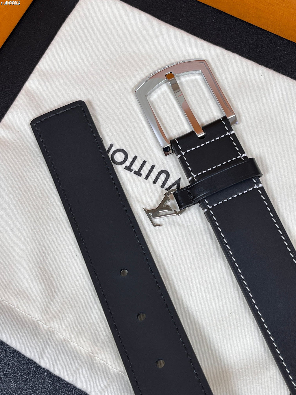 Louis Vuitton Saint Germain 35MM Belt Smooth Leather Black