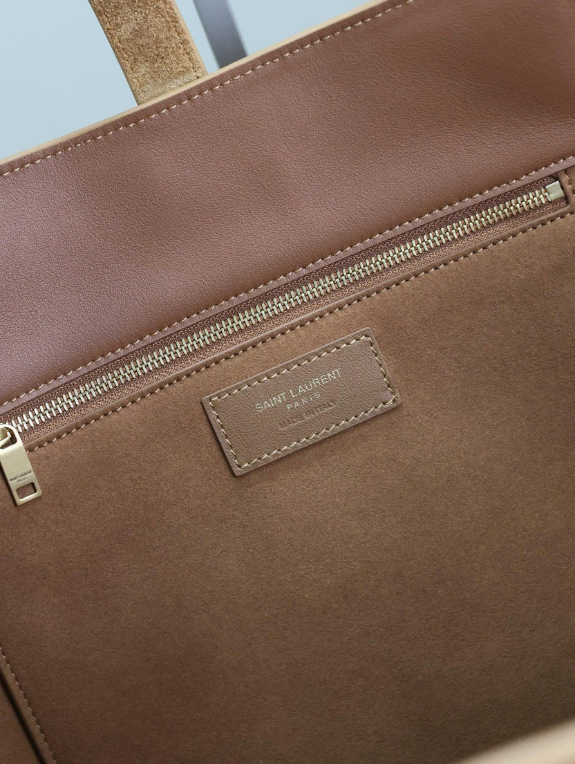 YSL Bea Hobo Bag 50cm in Brown Suede