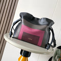Loewe Medium  Flamenco Clutch Black Taupe Pink Nappa Calfskin