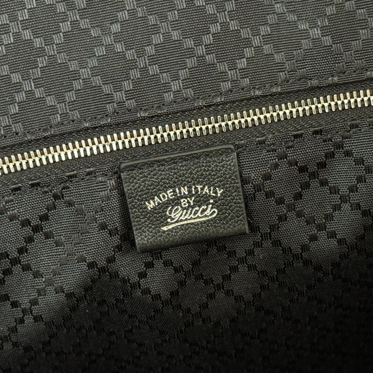 GG Jackie Large Tote Bag Black Canvas