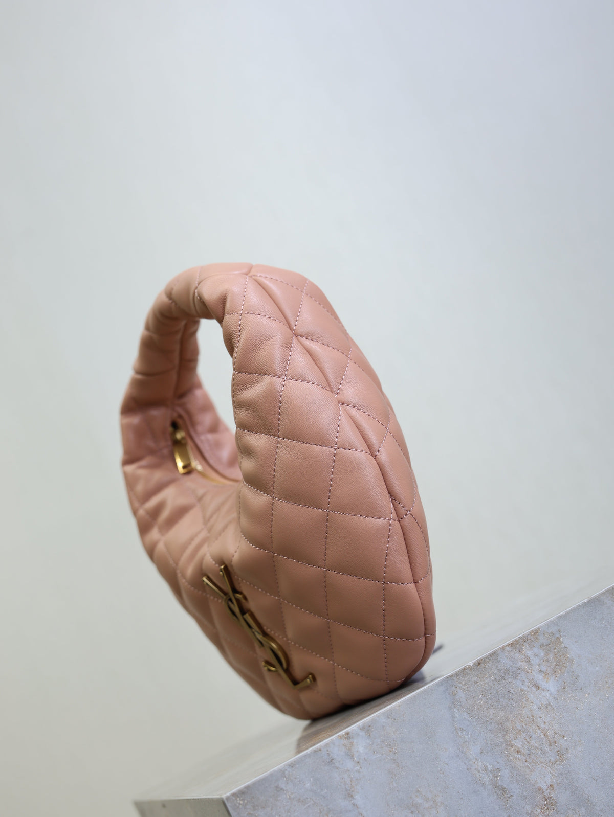 YSL Icarino Bag 17cm Light Pink Sheepskin
