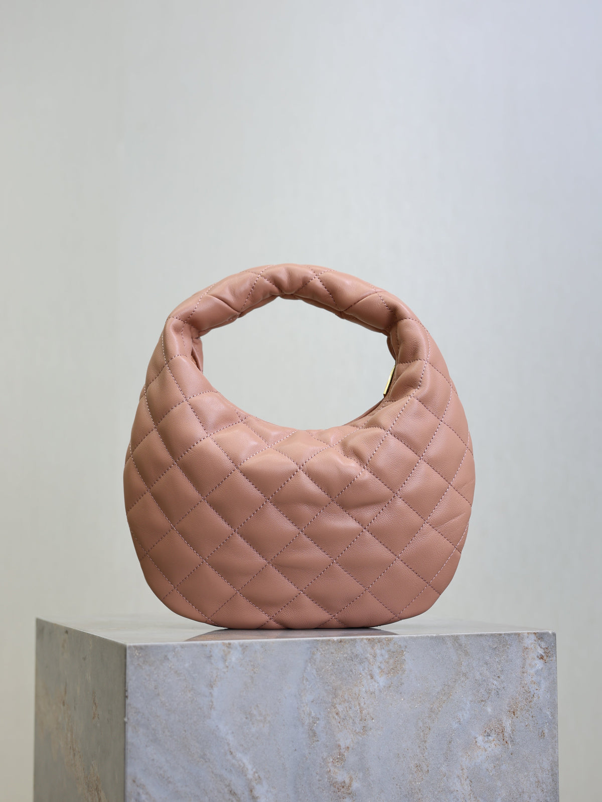 YSL Icarino Bag 17cm Light Pink Sheepskin
