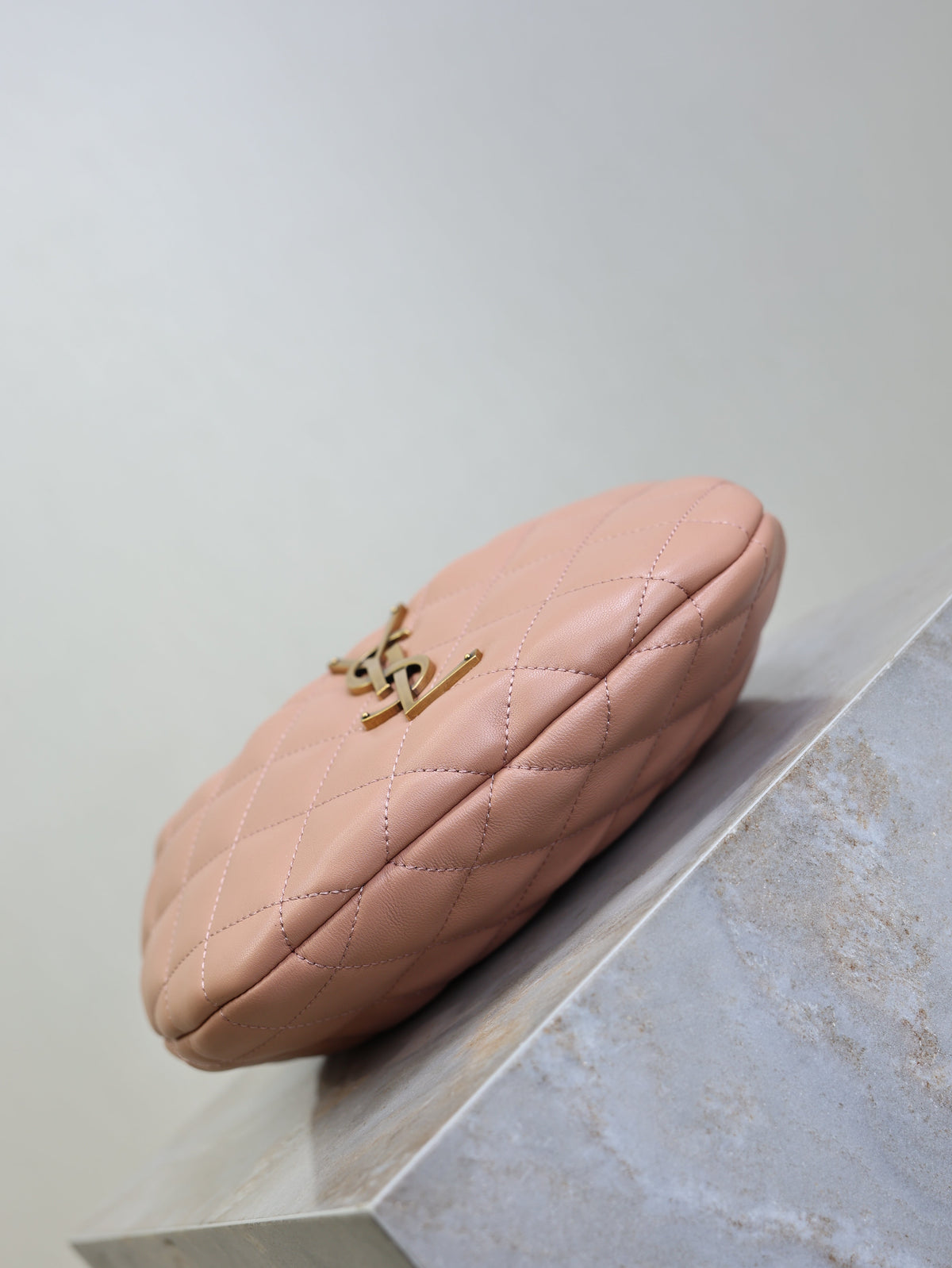 YSL Icarino Bag 17cm Light Pink Sheepskin