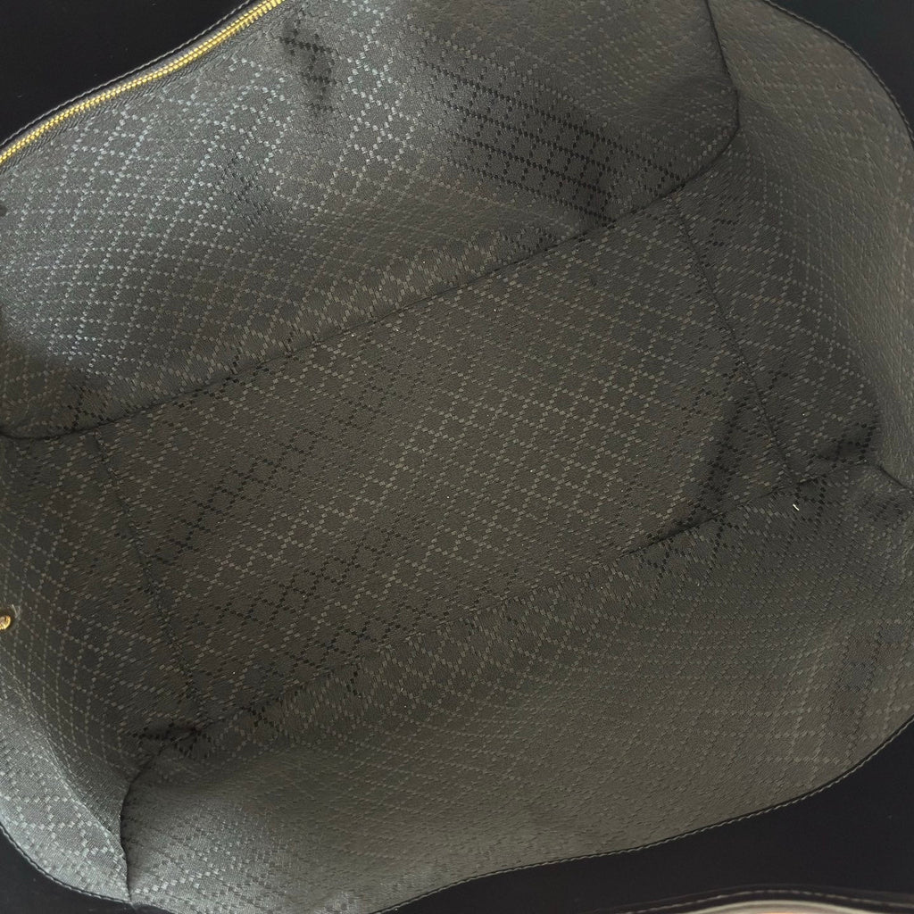 GG Mercato Large Tote Bag Black Lambskin