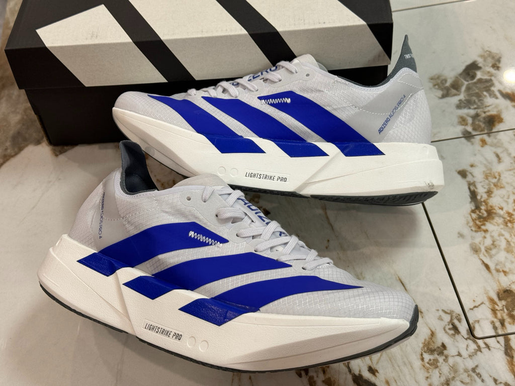 adidas Adizero Adios Pro 4 Running Shoes - Lucid Blue / Dash Grey / Onix