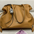 Loew Beige Large Flamenco Puffer Shoulder Bag