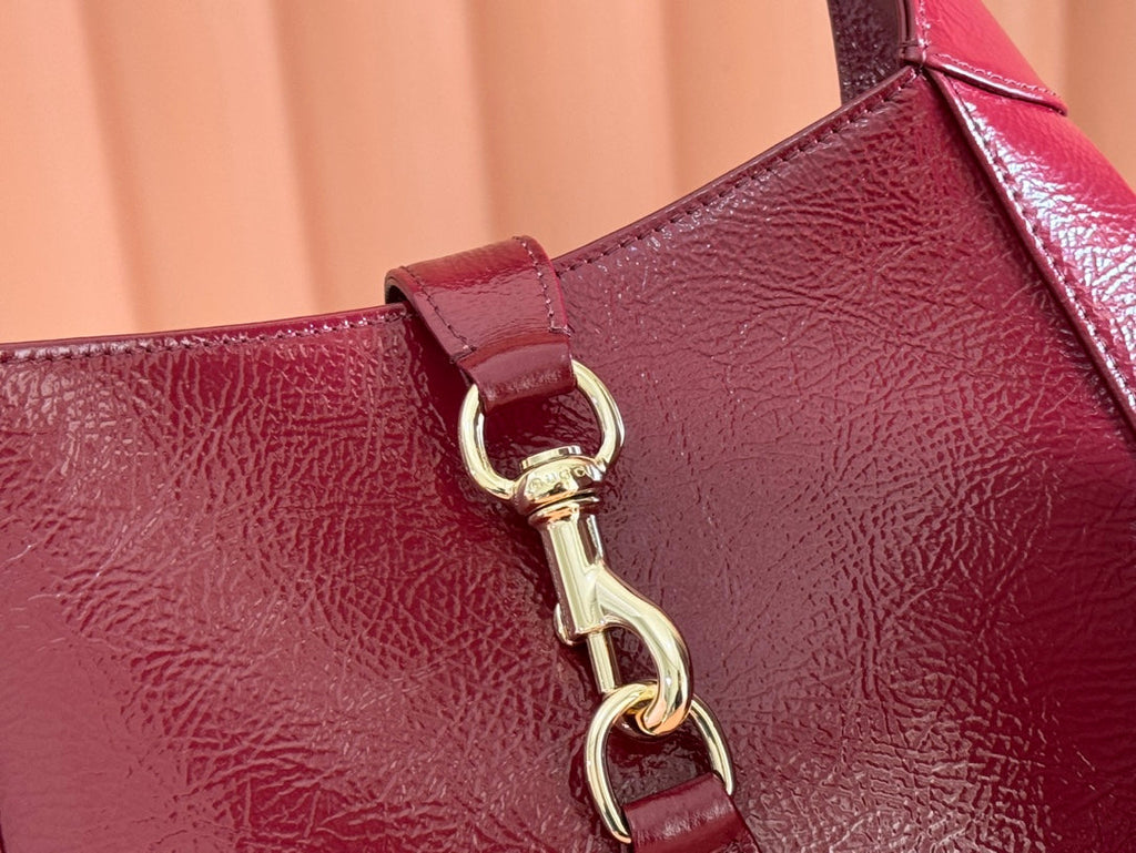 Gucci Jacket Bag Rosso Ancora Red Patent Leather 248414