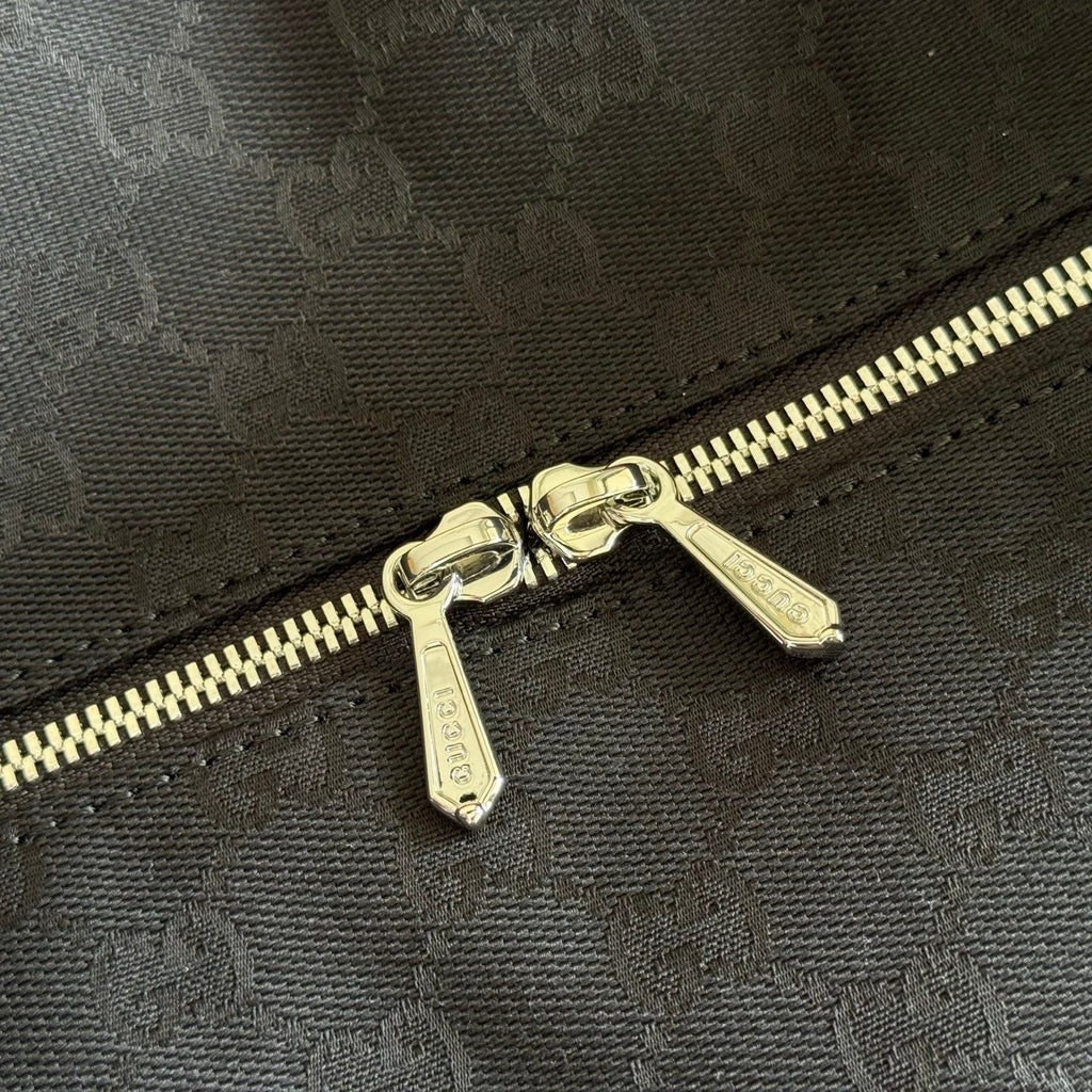 GG Brera Medium Crossbody Bag Black Canvas