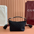 GG Brera Small Crossbody Bag Black Canvas